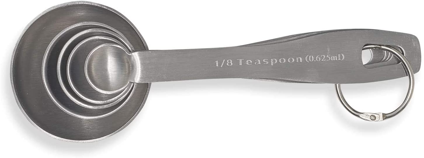 AMCO Stainless Steel Measuring Spoons Set of 4 for sale online