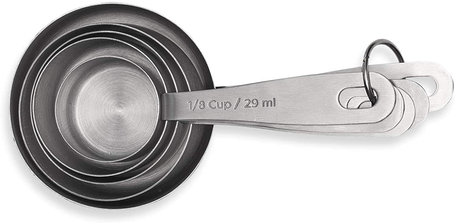 EOTVIA Stainless Steel Measuring Cups 5 Pack Set, Easy to Read