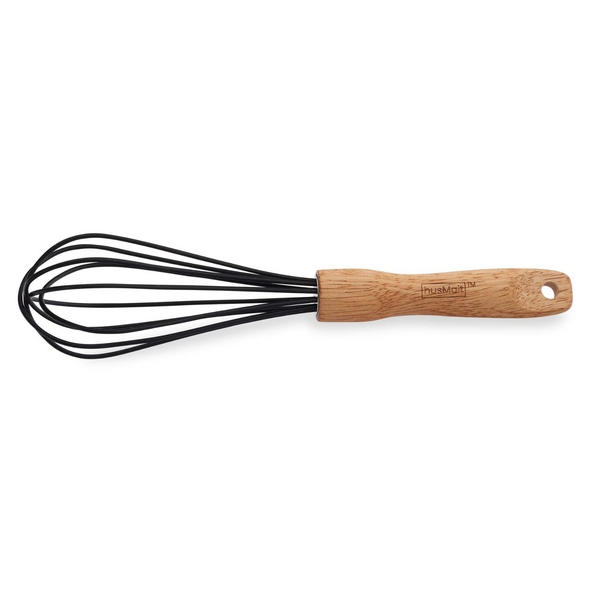 10" Silicone Whisk with Wood Handle